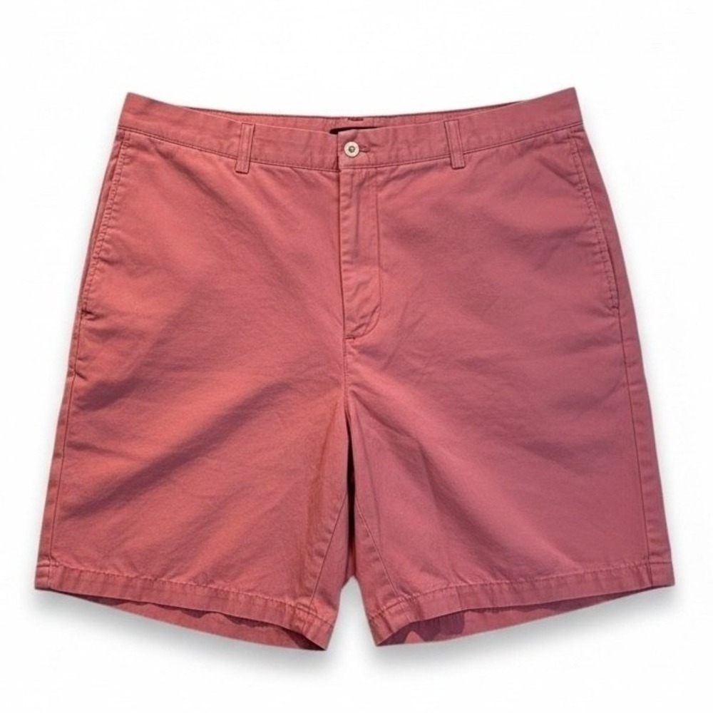 Vineyard Vines Mens Shorts 36 Coral Pink Flat Front Chino‎ Preppy Casual Golf
